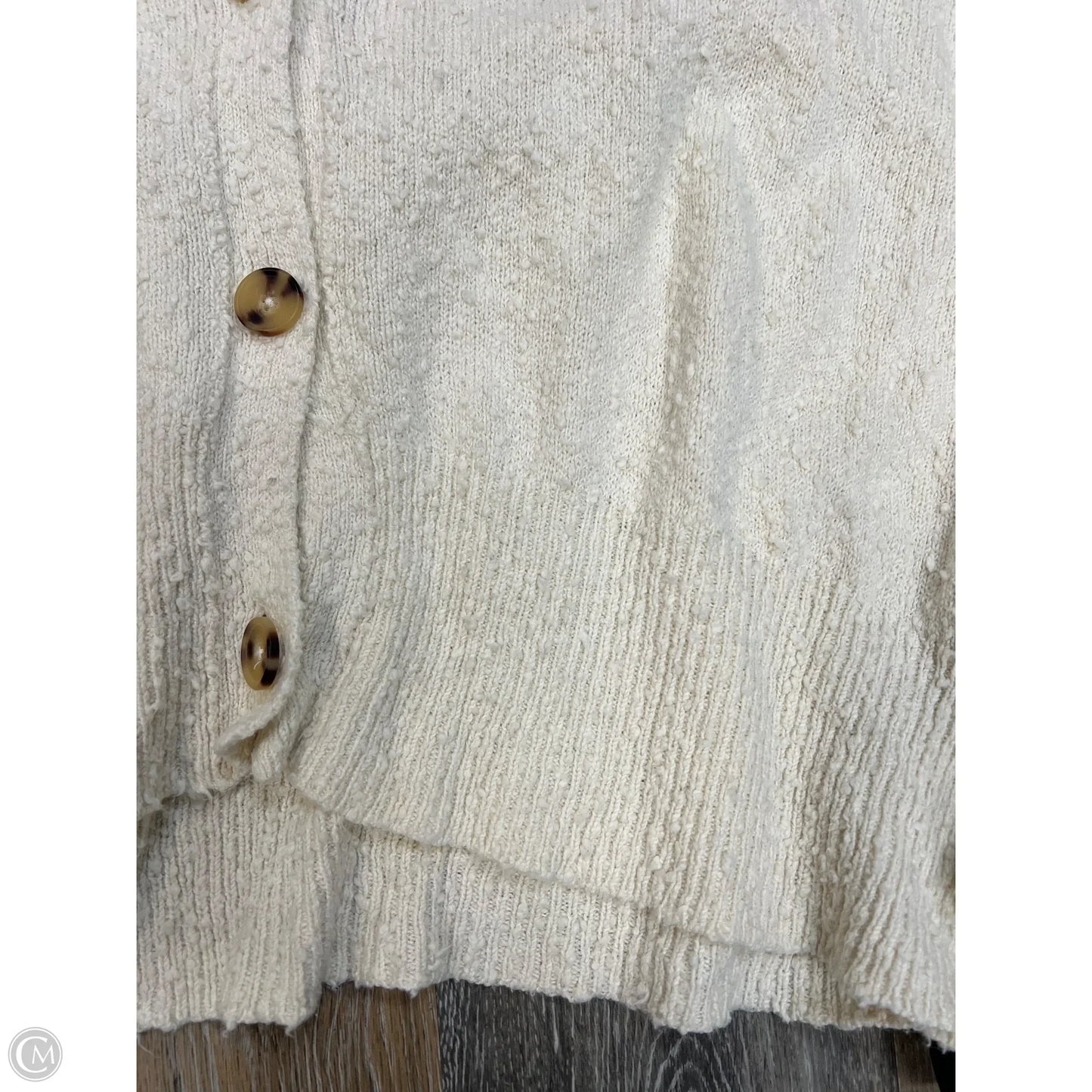 Sweater Cardigan By Free People In Cream, Size: L