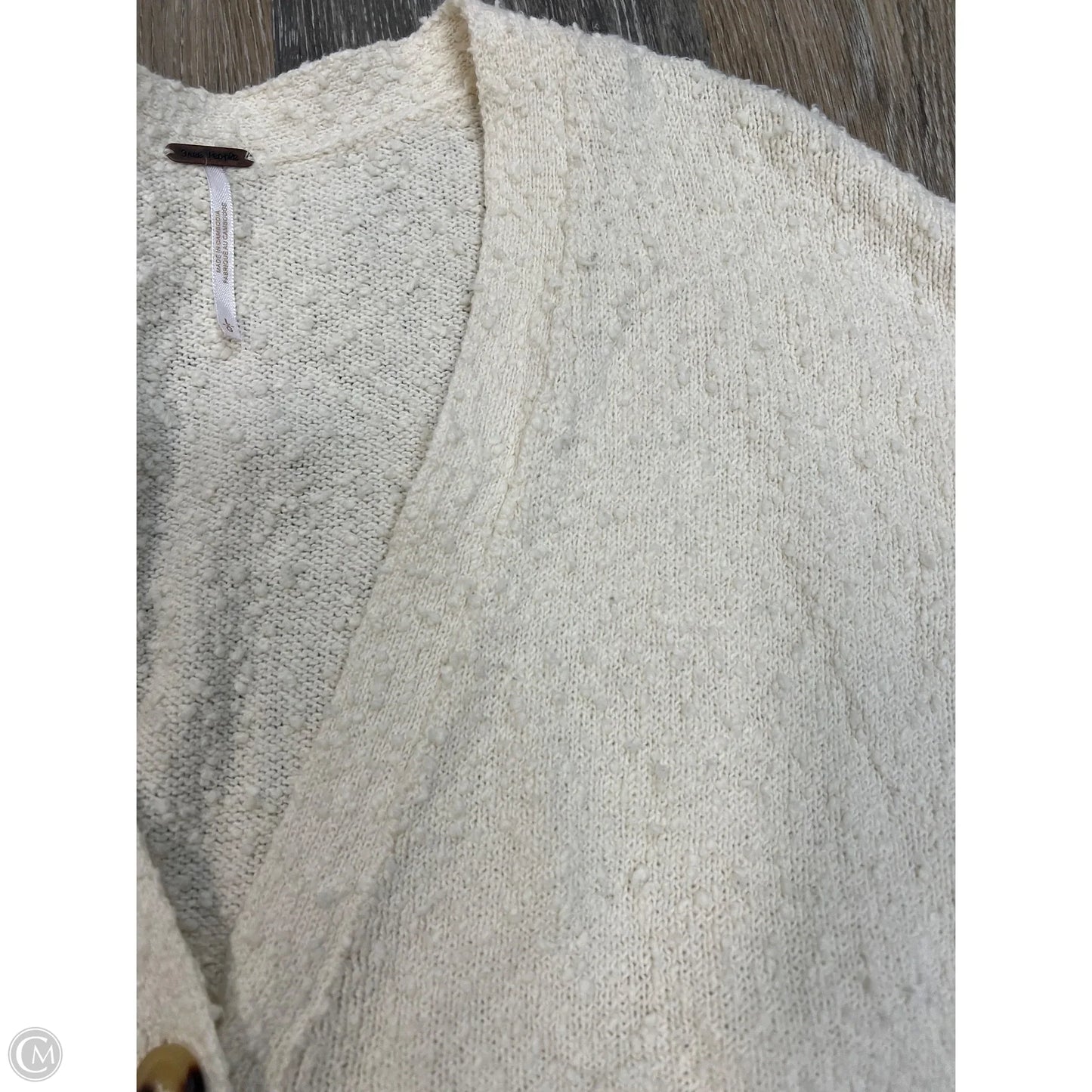 Sweater Cardigan By Free People In Cream, Size: L