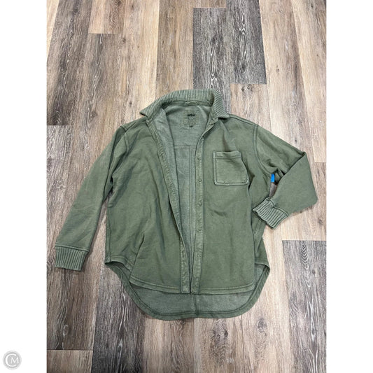 Jacket Shirt By Aerie In Green, Size: S