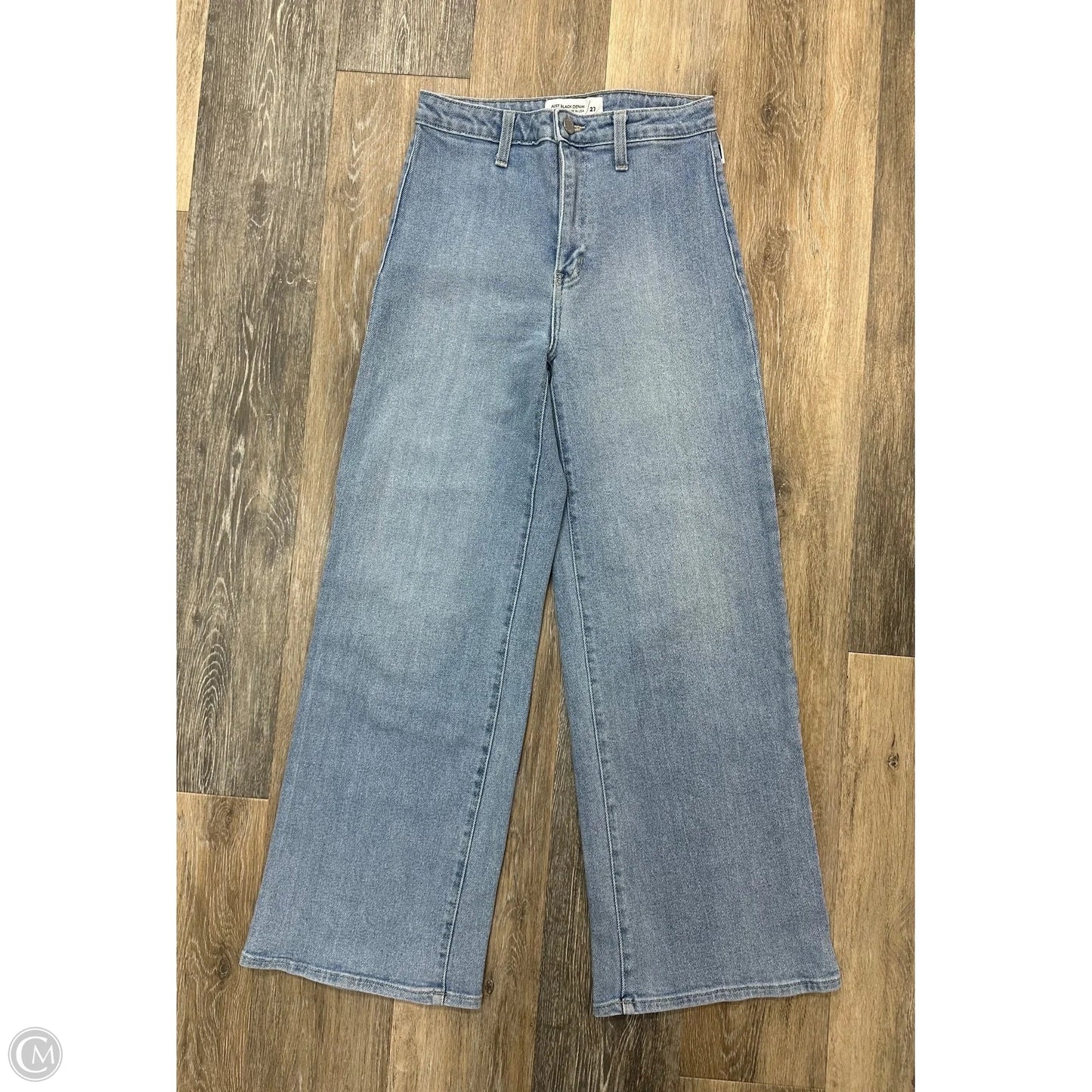 Jeans Wide Leg By Just Black In Blue Denim, Size: 4