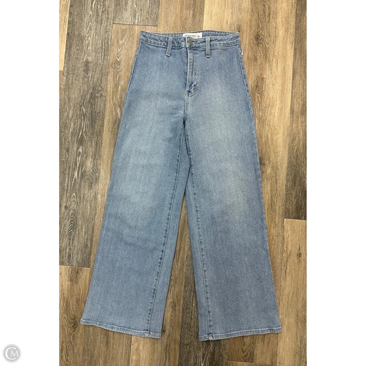 Jeans Wide Leg By Just Black In Blue Denim, Size: 4