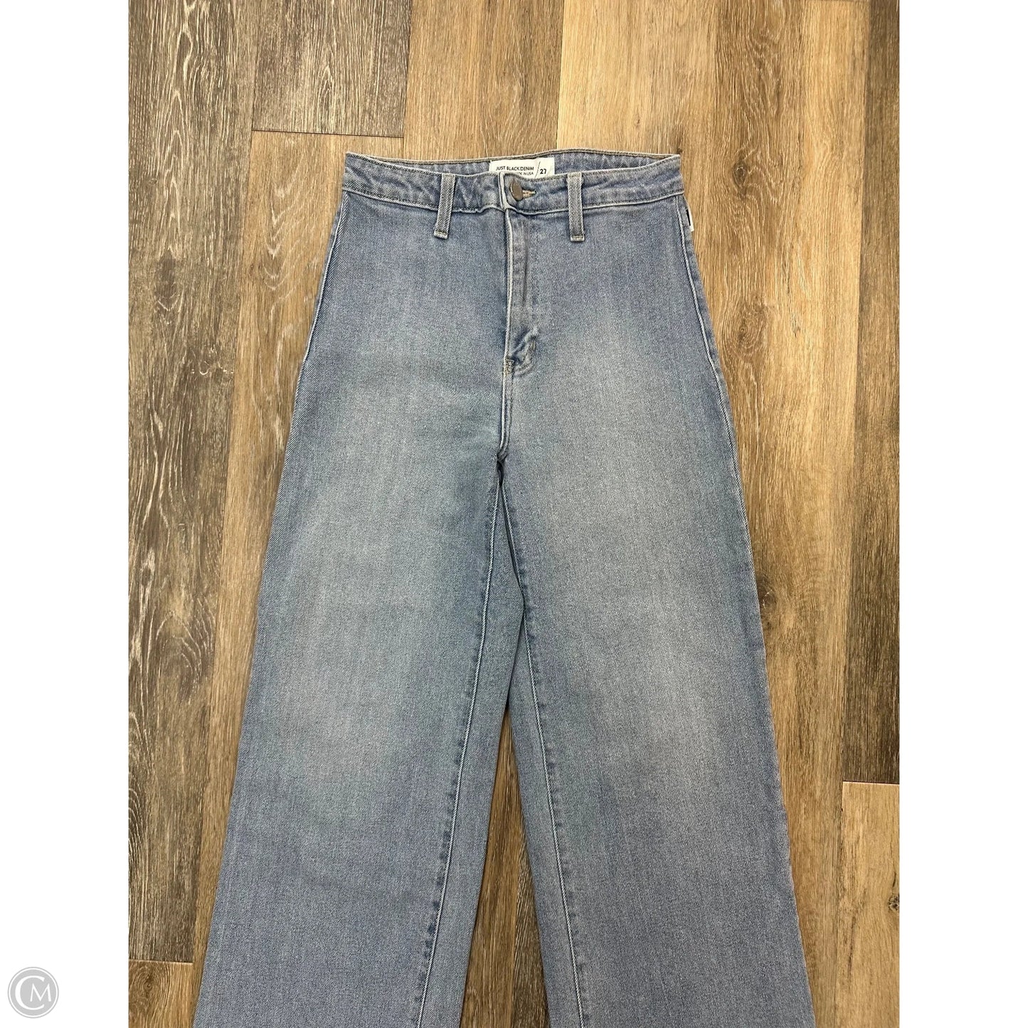 Jeans Wide Leg By Just Black In Blue Denim, Size: 4