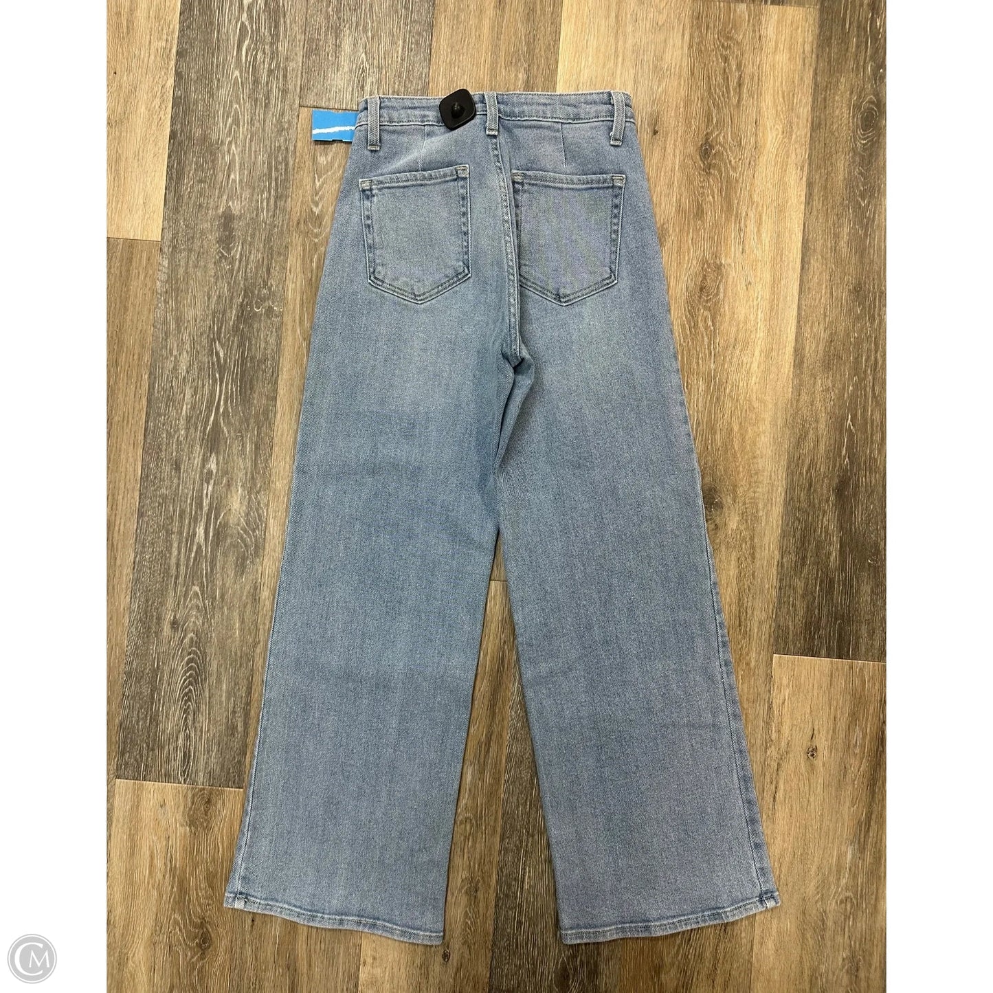 Jeans Wide Leg By Just Black In Blue Denim, Size: 4