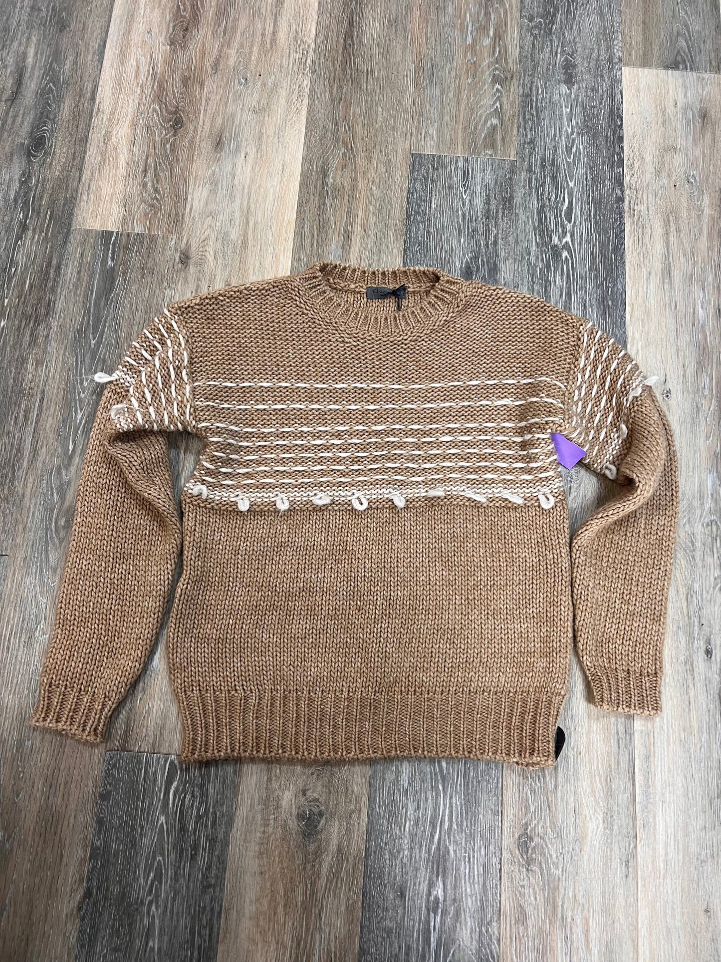 Sweater By Elsamanda Anthropologie In Tan, Size: S