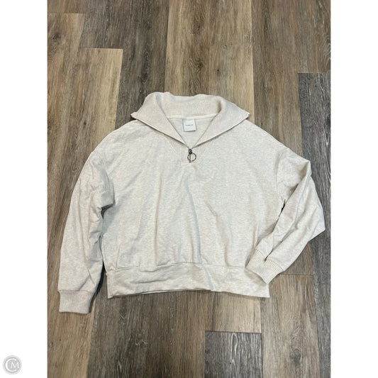 Athletic Sweatshirt Collar By Varley In Cream, Size: Xs
