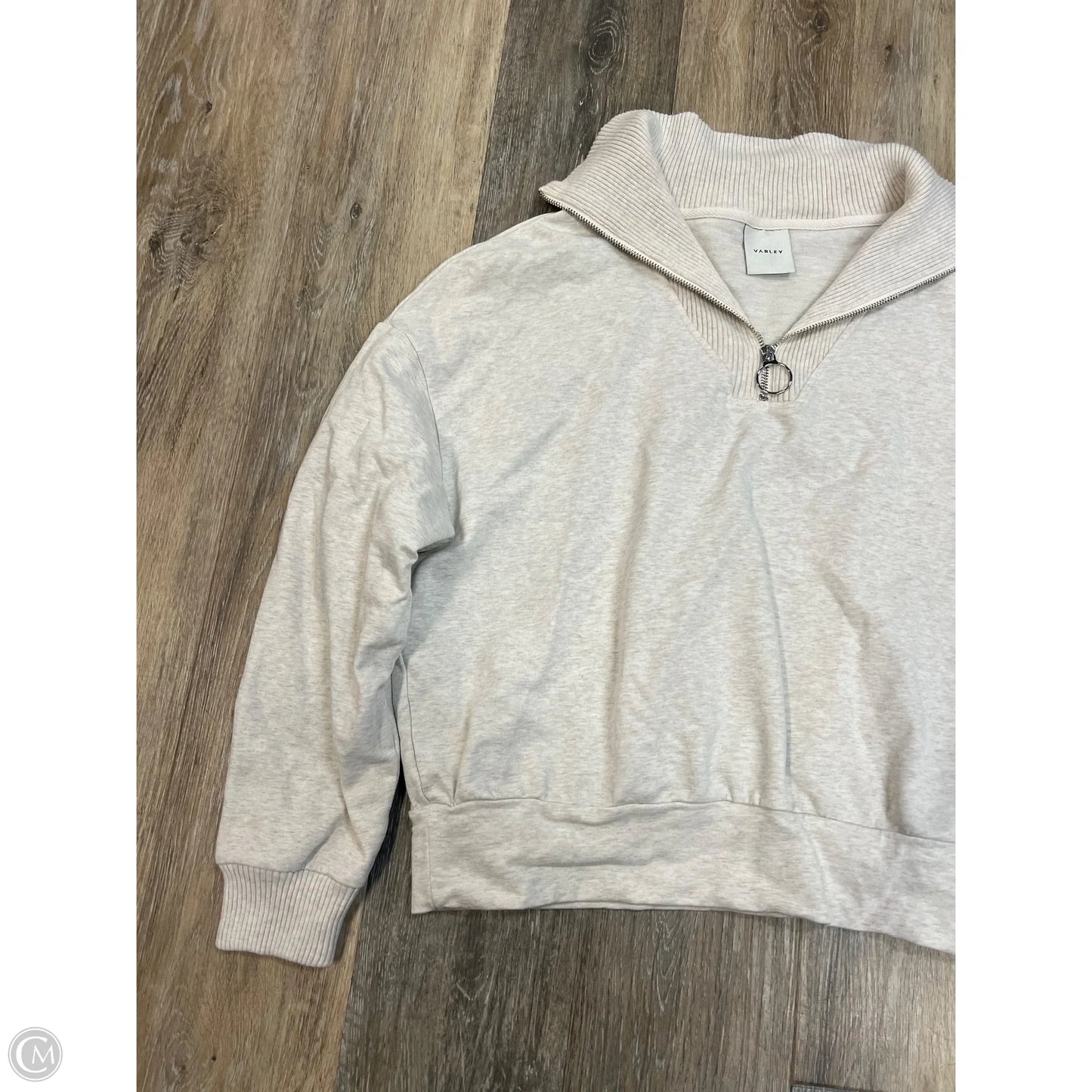 Athletic Sweatshirt Collar By Varley In Cream, Size: Xs