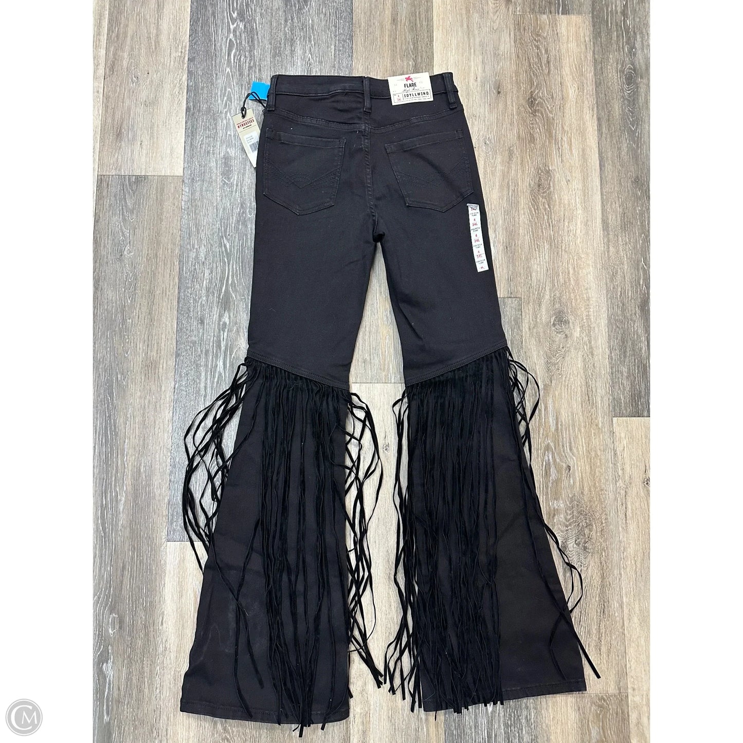 Jeans Flared By Idyllwind In Black Denim, Size: 4