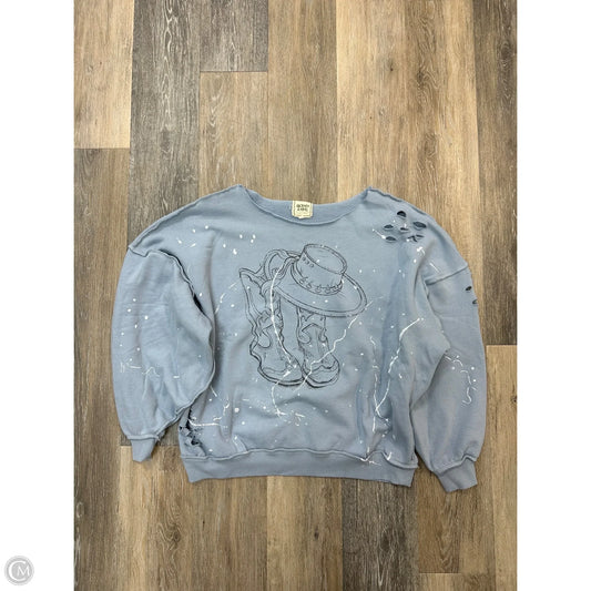 Sweatshirt Collar By Modish Rebel In Blue, Size: M