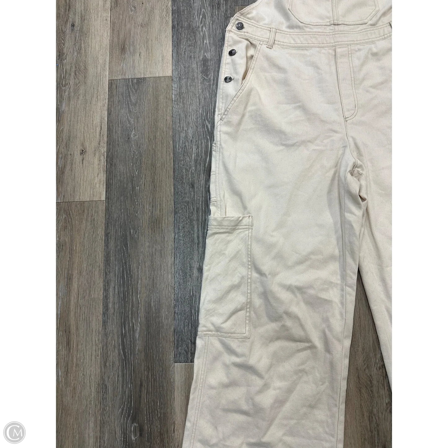 Overalls By Aerie In Cream Denim, Size: L