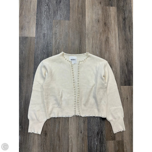 Sweater Cardigan By &merci In Cream, Size: L