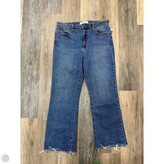 Jeans Straight By Just Black In Blue Denim, Size: 12