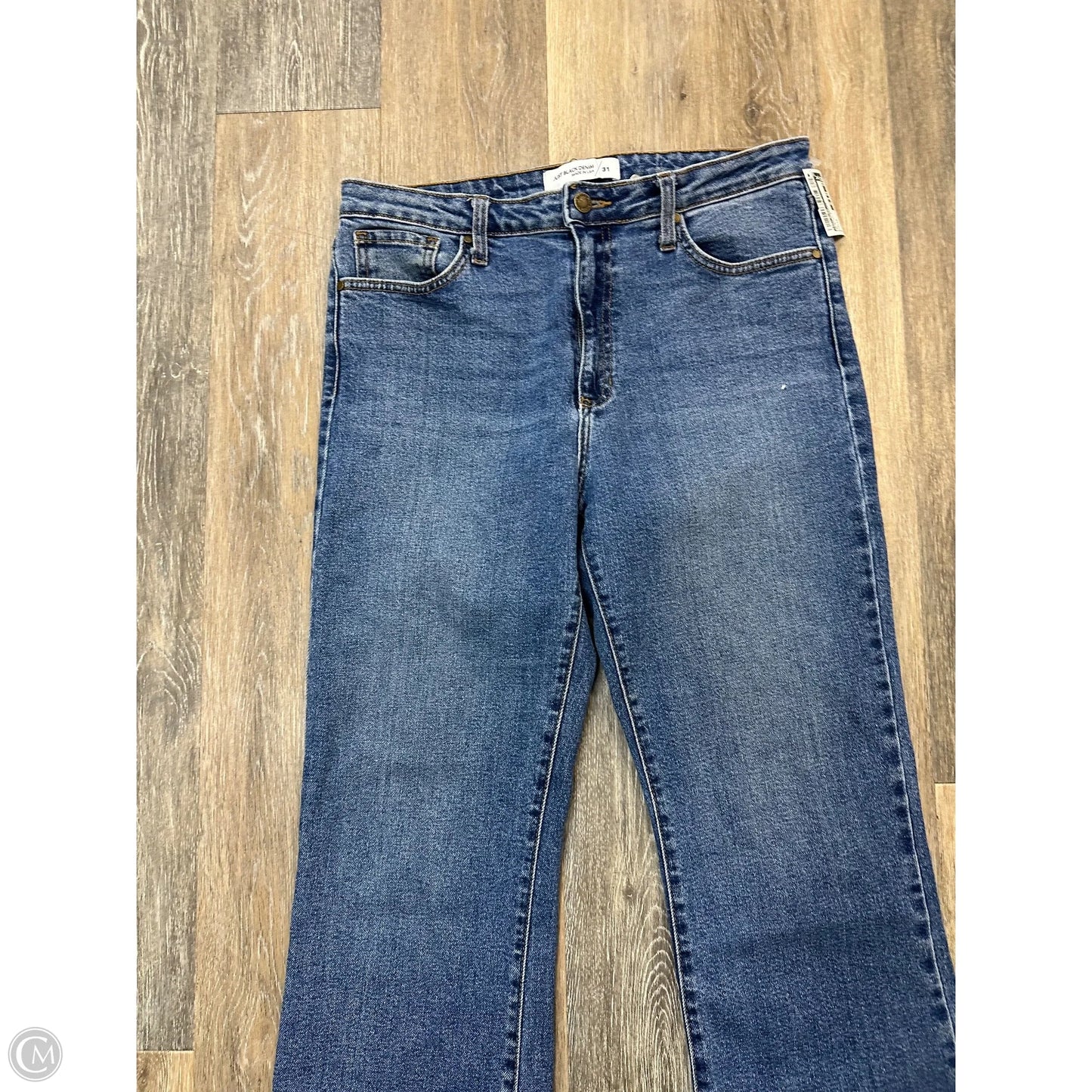 Jeans Straight By Just Black In Blue Denim, Size: 12