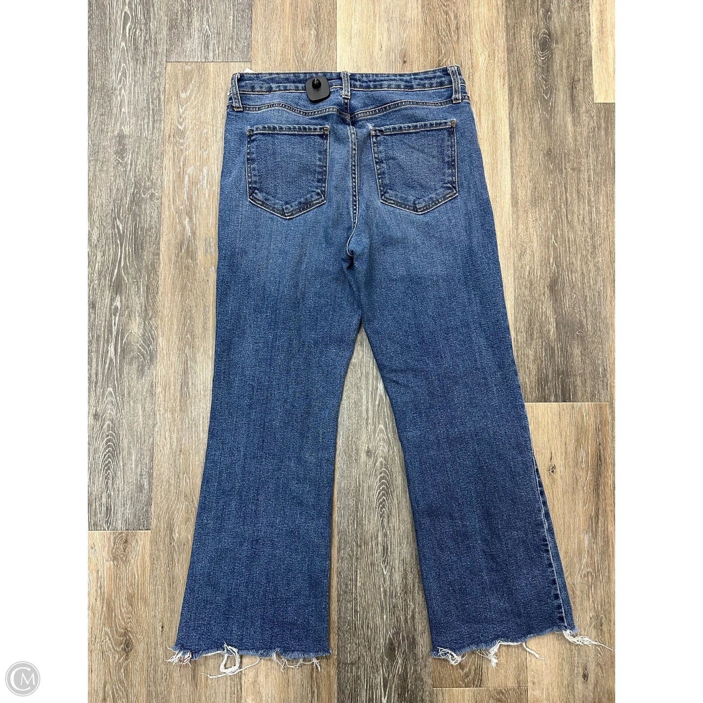 Jeans Straight By Just Black In Blue Denim, Size: 12