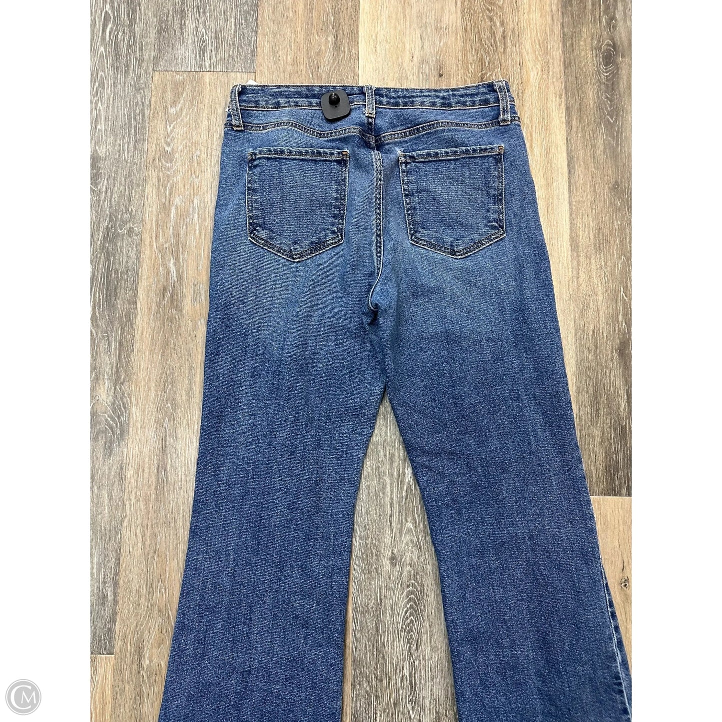 Jeans Straight By Just Black In Blue Denim, Size: 12