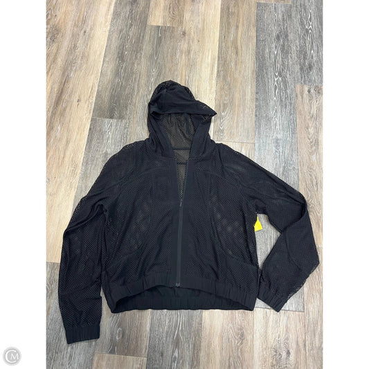 Athletic Jacket By Lululemon In Black, Size: 6