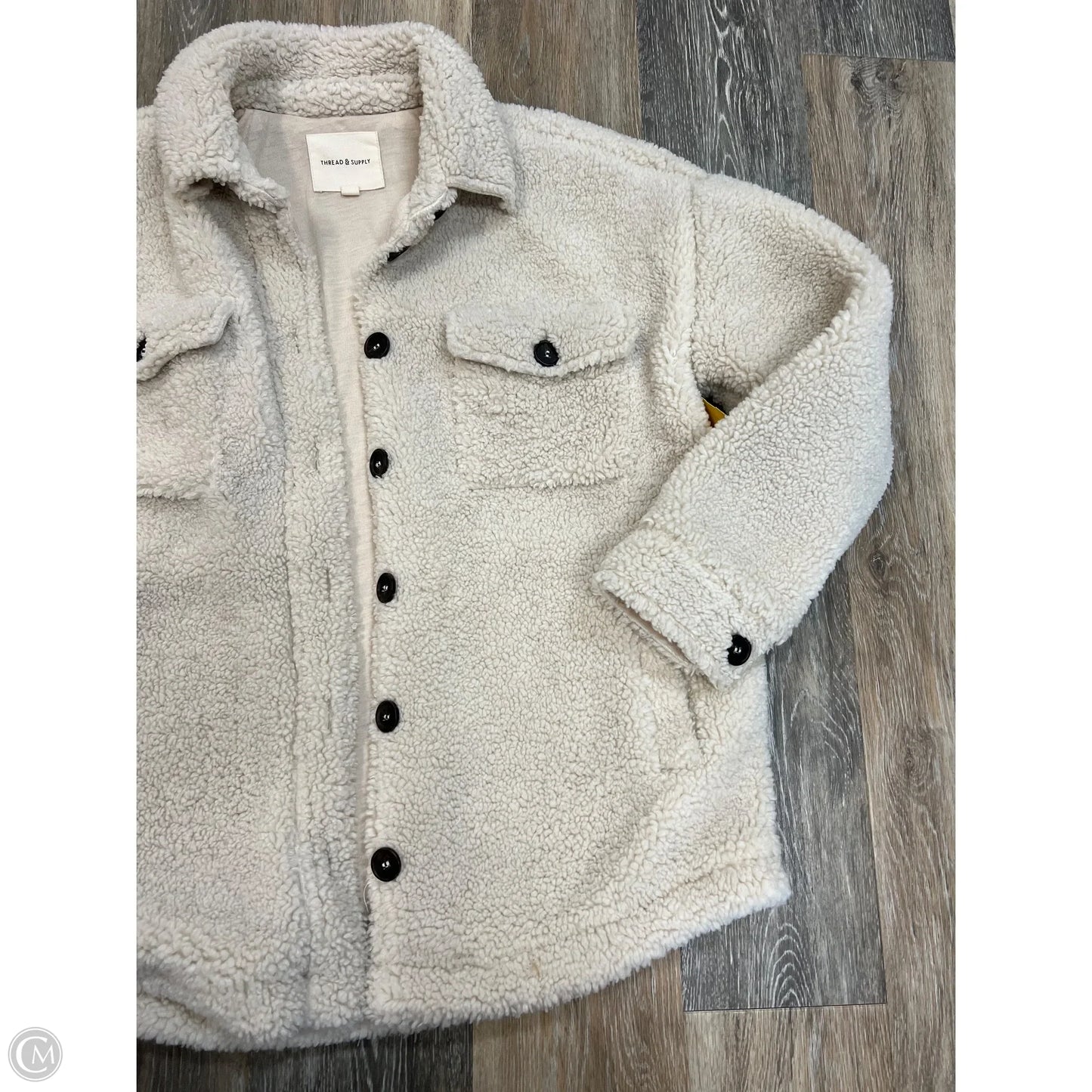 Jacket Shirt By Thread And Supply In White, Size: S