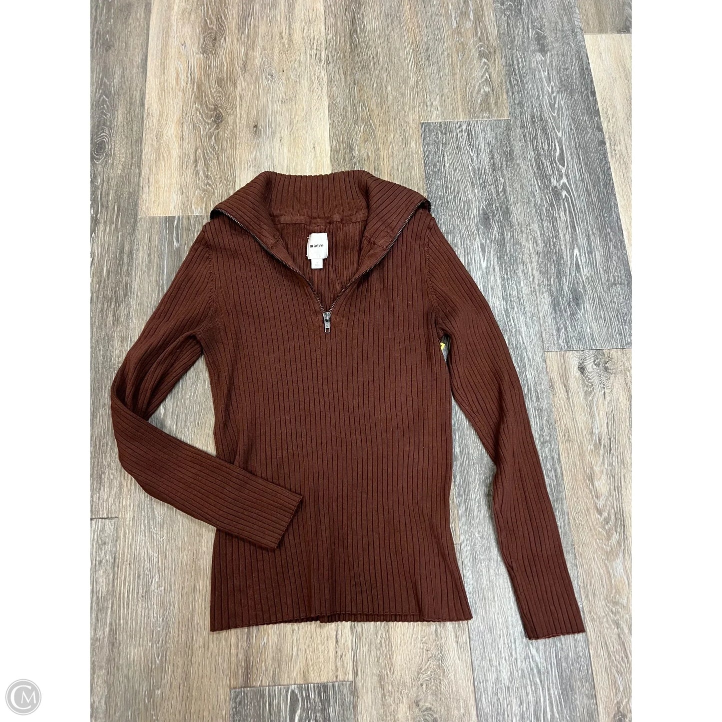Sweater By Maeve In Brown, Size: L