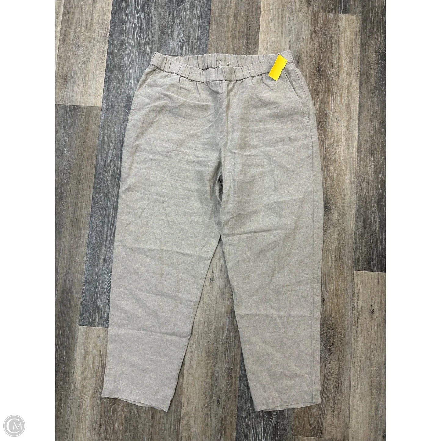 Pants Linen By Eileen Fisher In Tan, Size: L