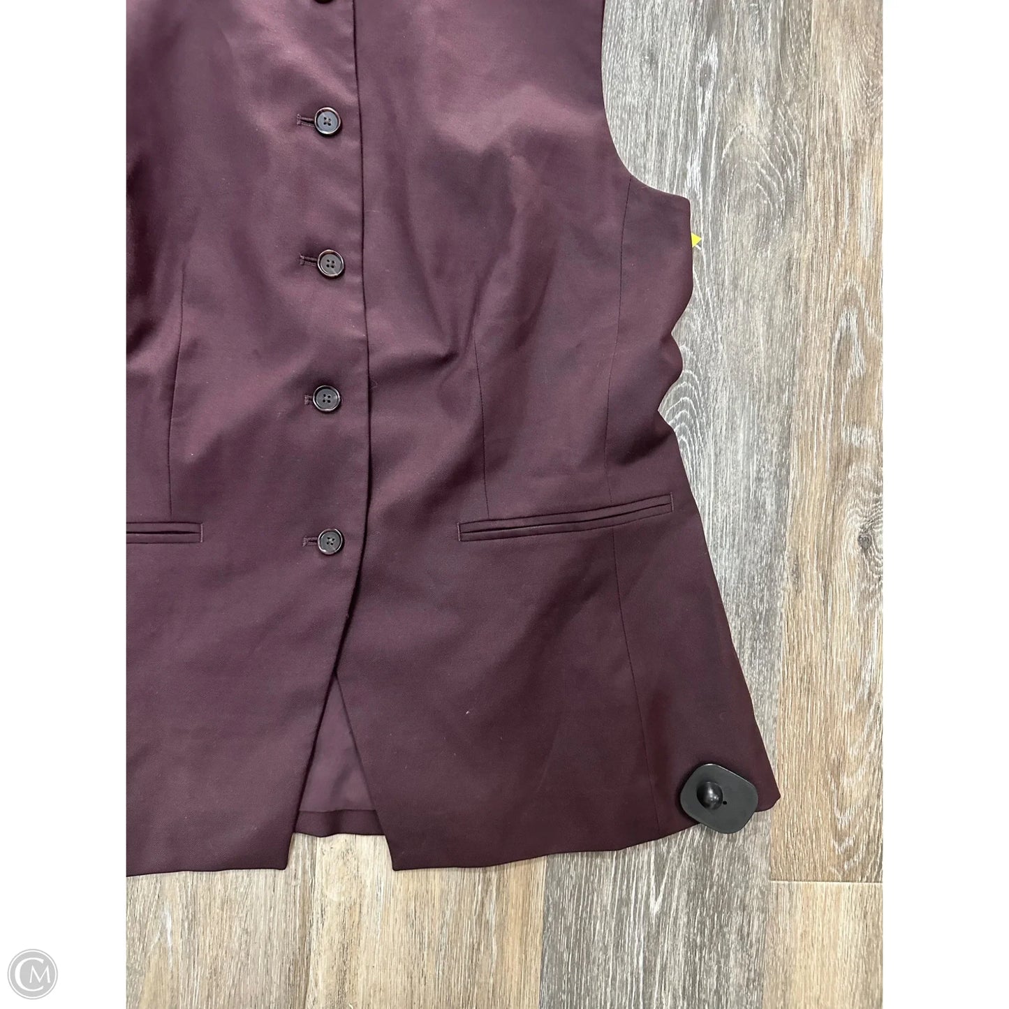 Vest Other By Ann Taylor In Maroon, Size: 12