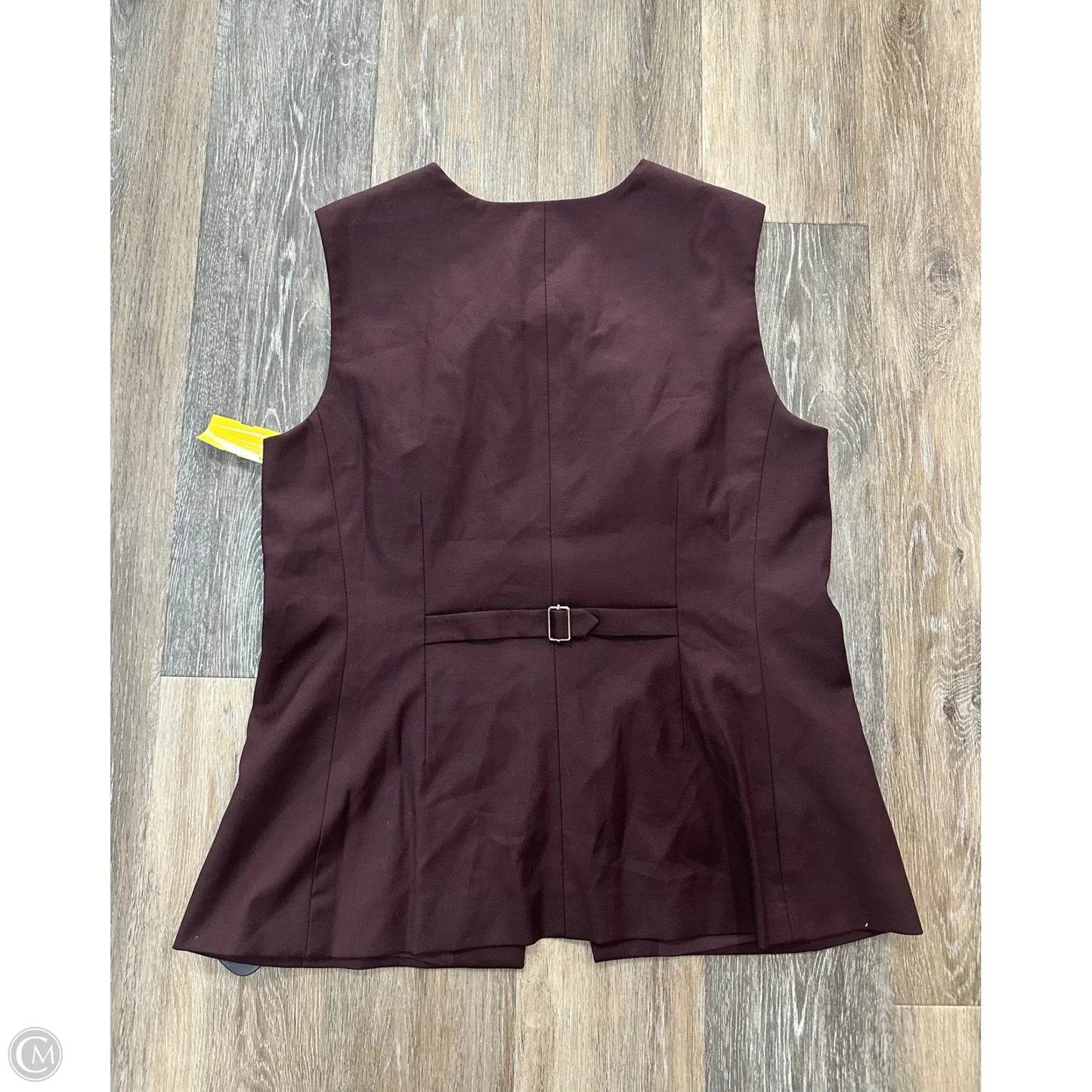 Vest Other By Ann Taylor In Maroon, Size: 12
