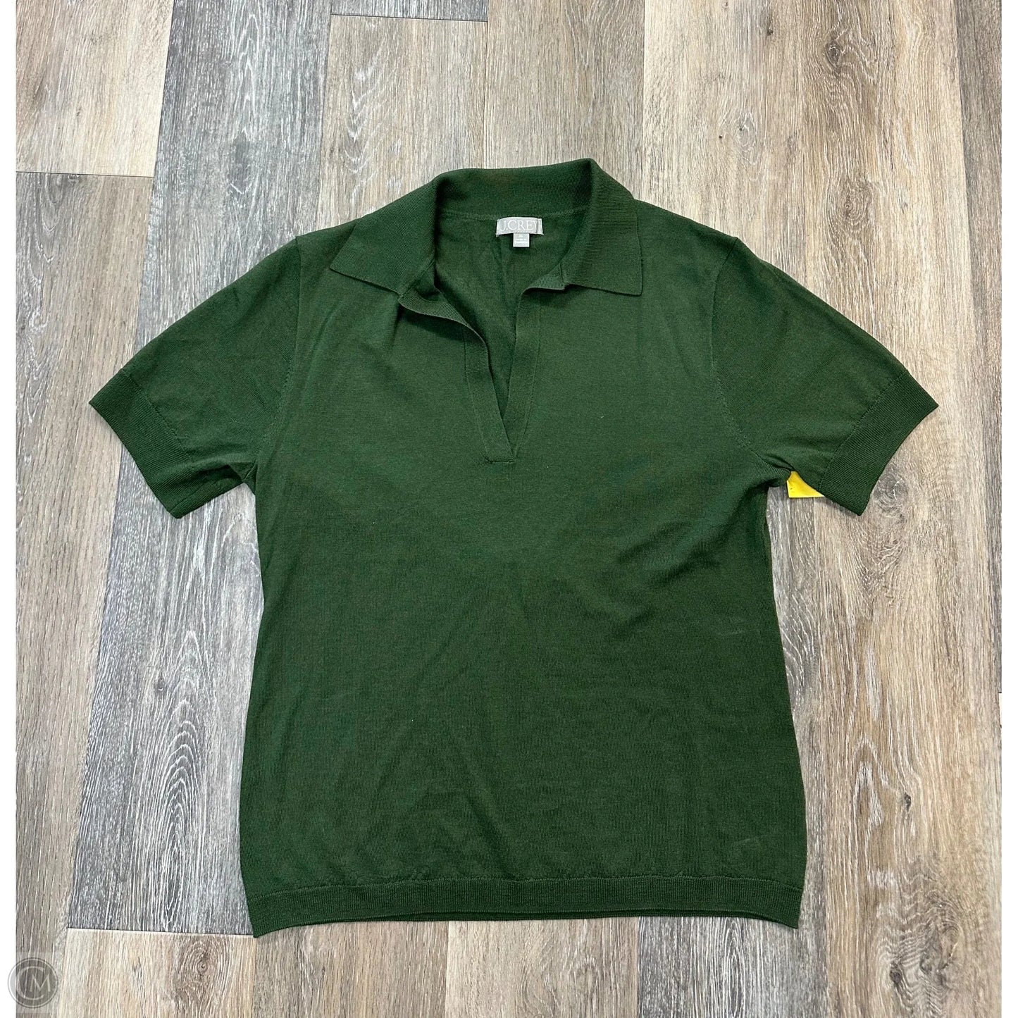 Top Short Sleeve By J. Crew In Green, Size: Xl