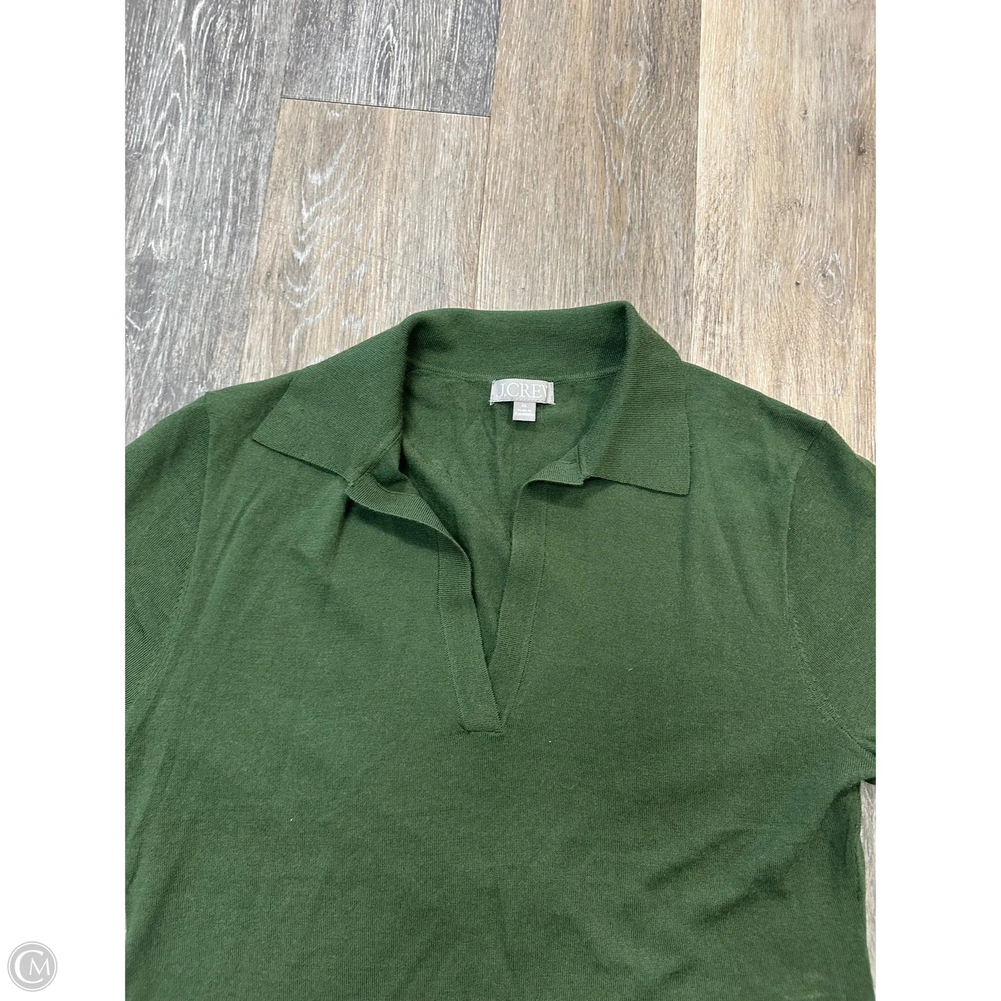 Top Short Sleeve By J. Crew In Green, Size: Xl