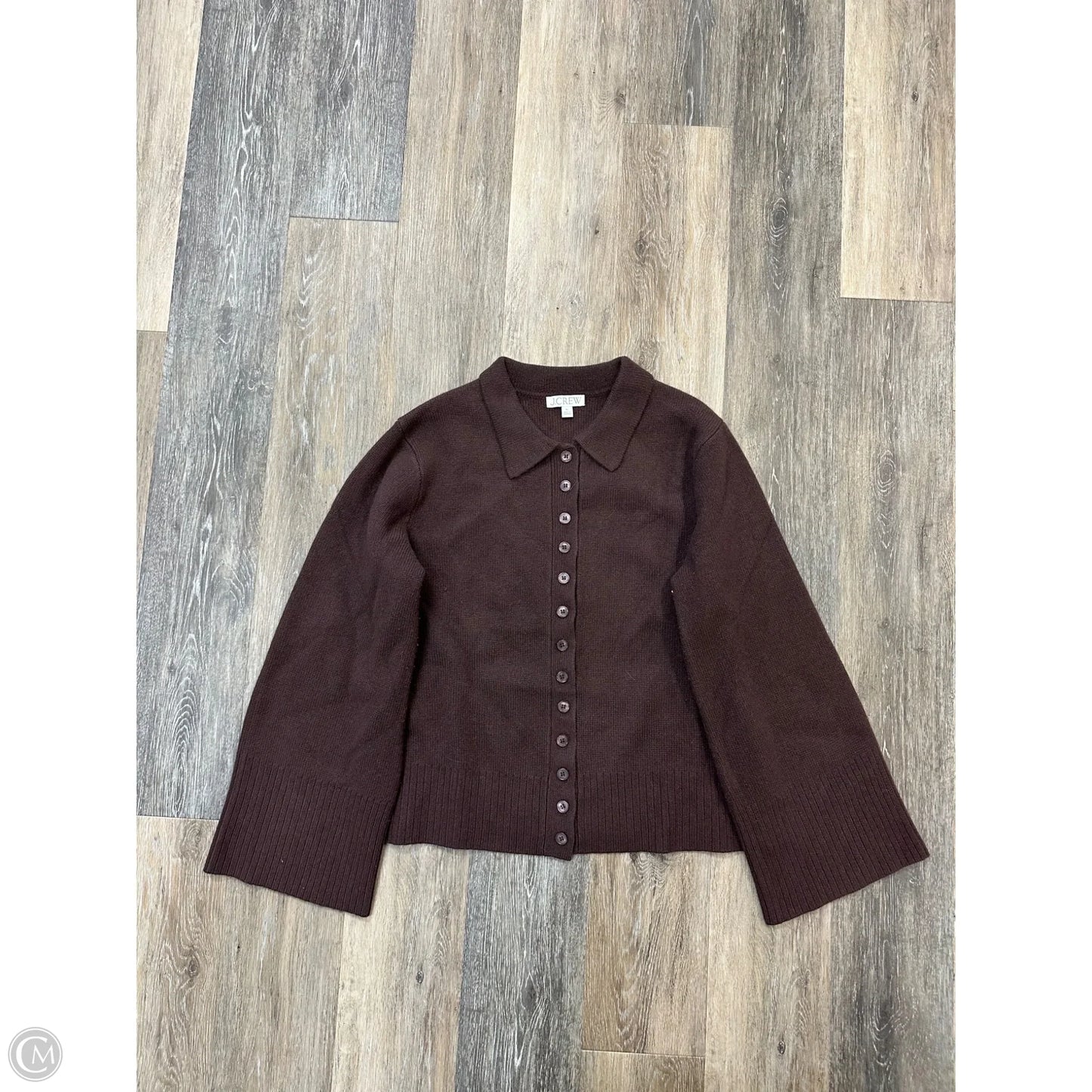 Sweater Cardigan By J. Crew In Brown, Size: Xl