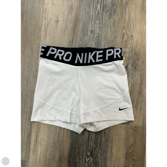 Athletic Shorts By Nike Apparel In Cream, Size: L