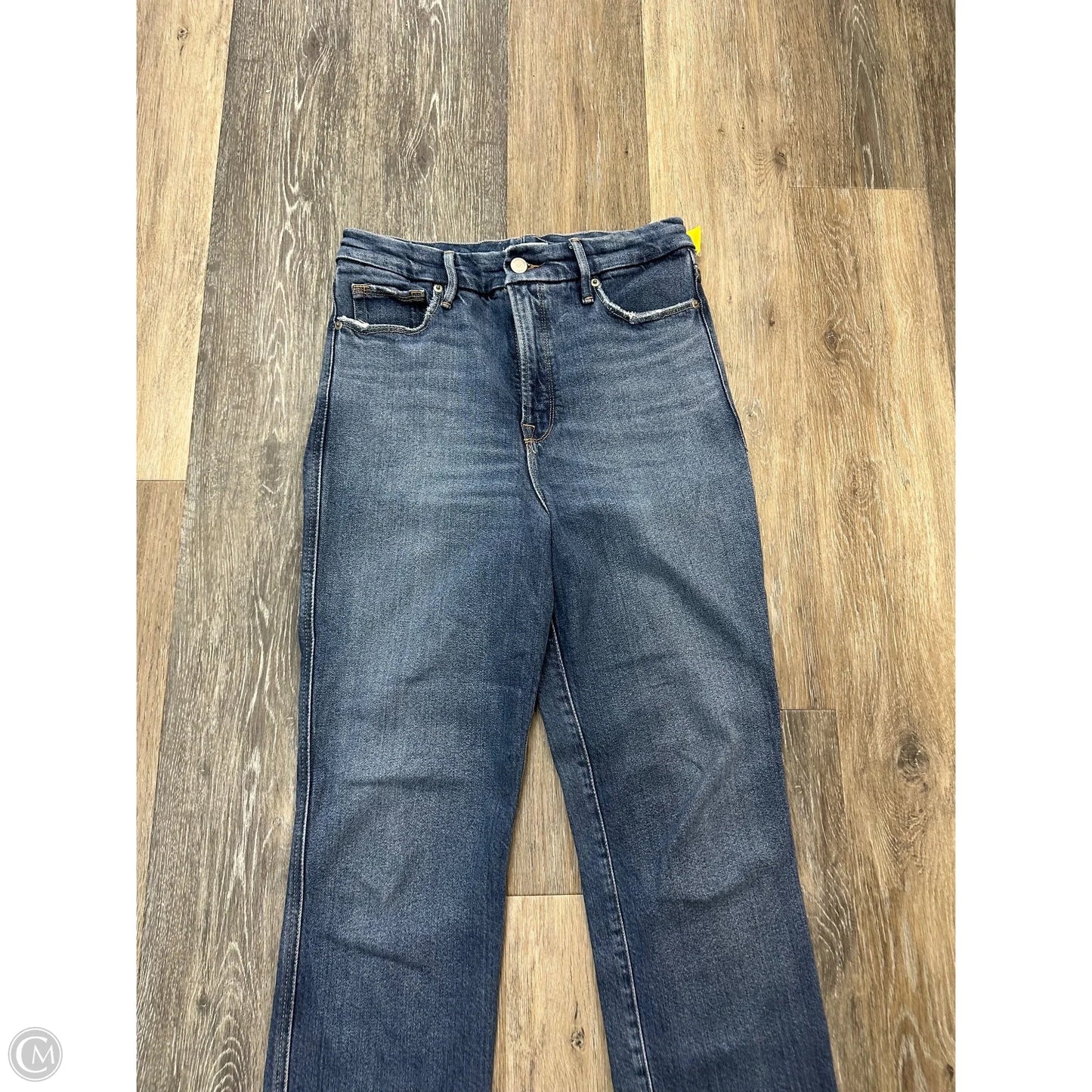 Jeans Straight By Good American In Blue Denim, Size: 6