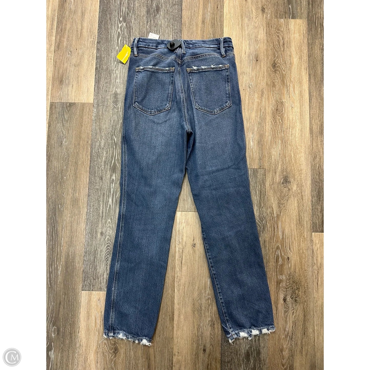 Jeans Straight By Good American In Blue Denim, Size: 6