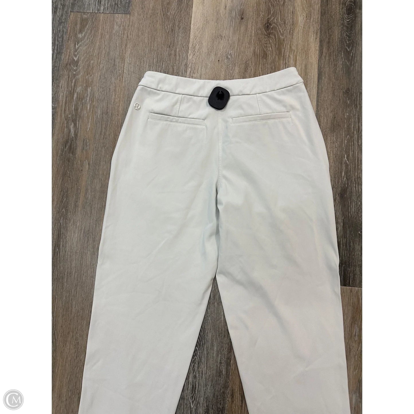 Athletic Pants By Lululemon In Cream, Size: S