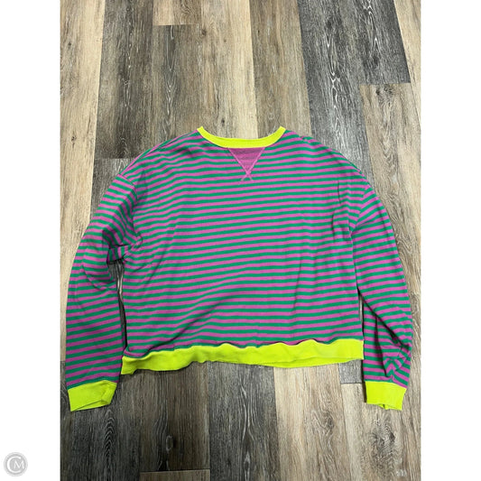 Sweatshirt Crewneck By We The Free In Striped Pattern, Size: S