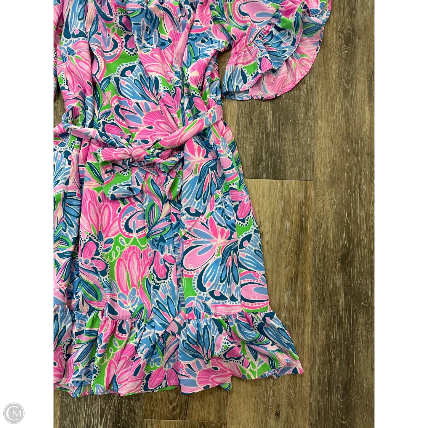 Dress Designer By Lilly Pulitzer In Floral Print, Size: Xl