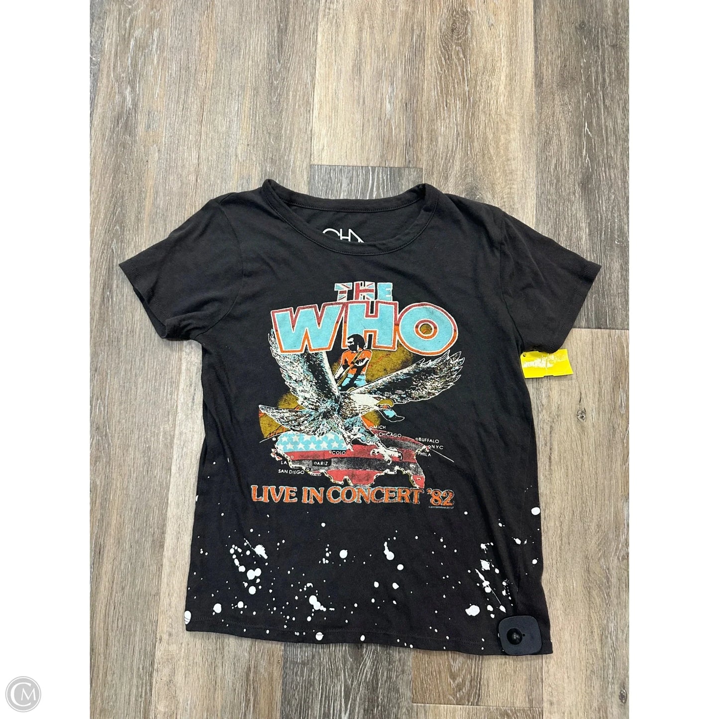 Top Short Sleeve By Chaser In Brown, Size: S