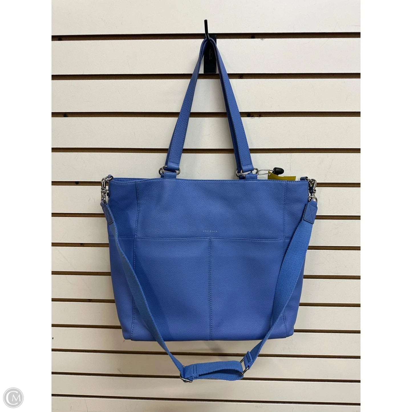 Handbag Leather By Levenger, Size: Large