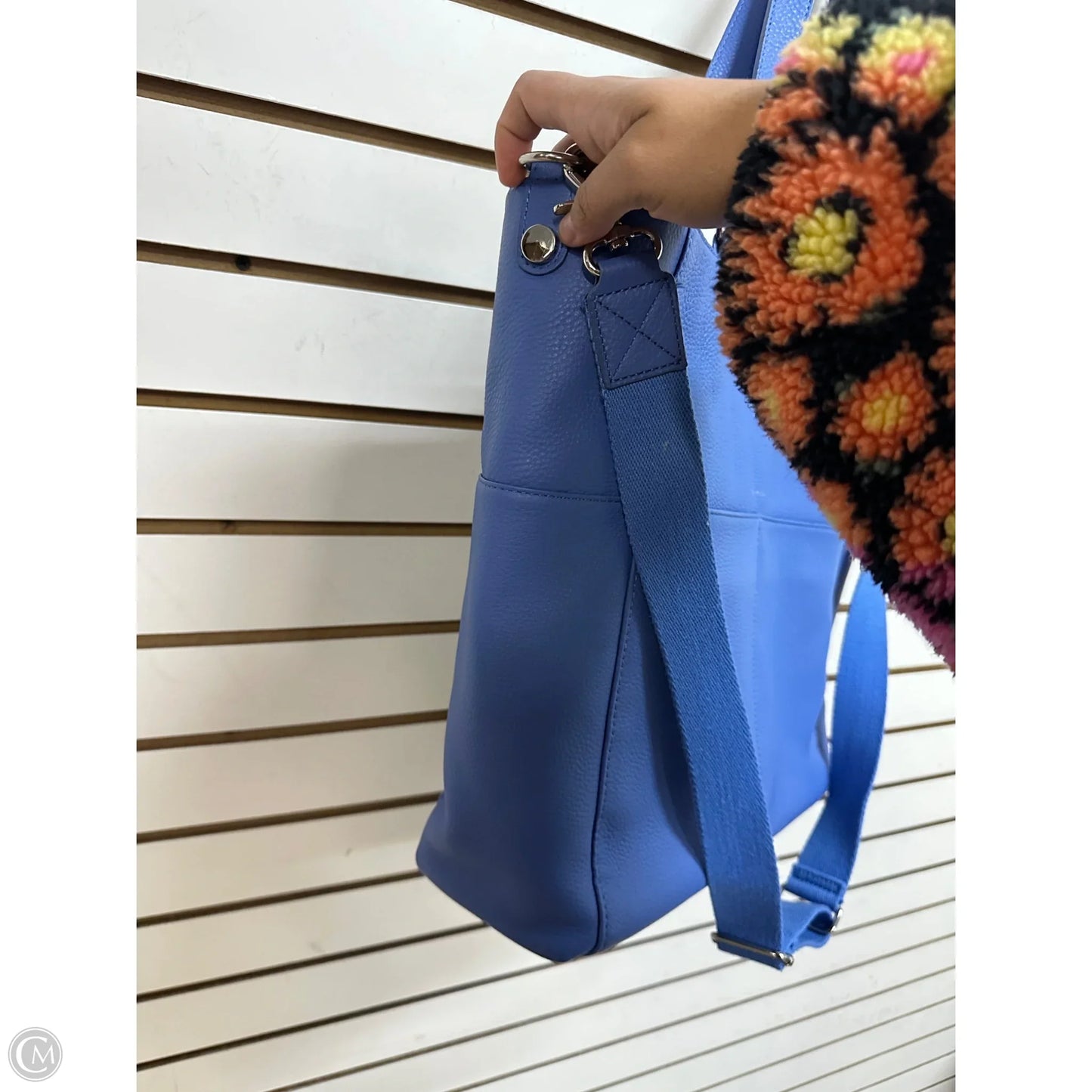 Handbag Leather By Levenger, Size: Large