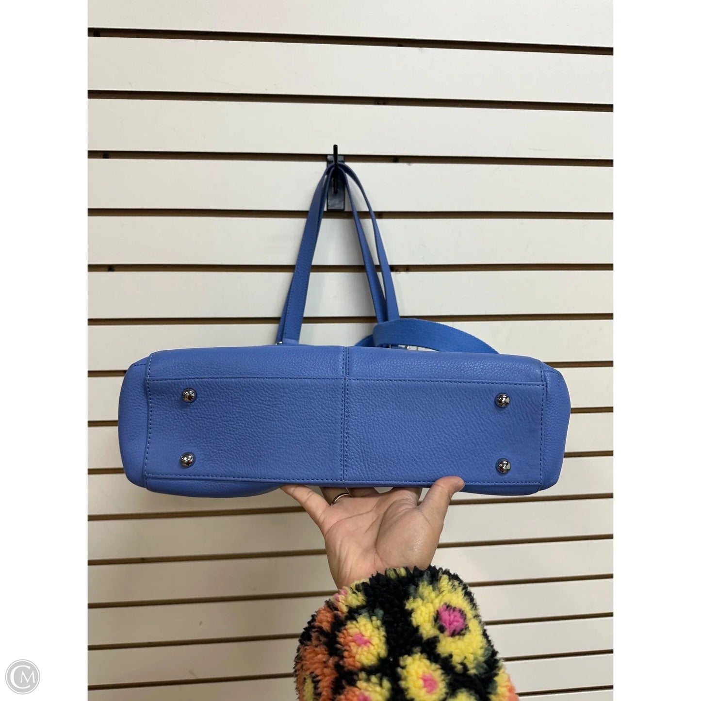 Handbag Leather By Levenger, Size: Large