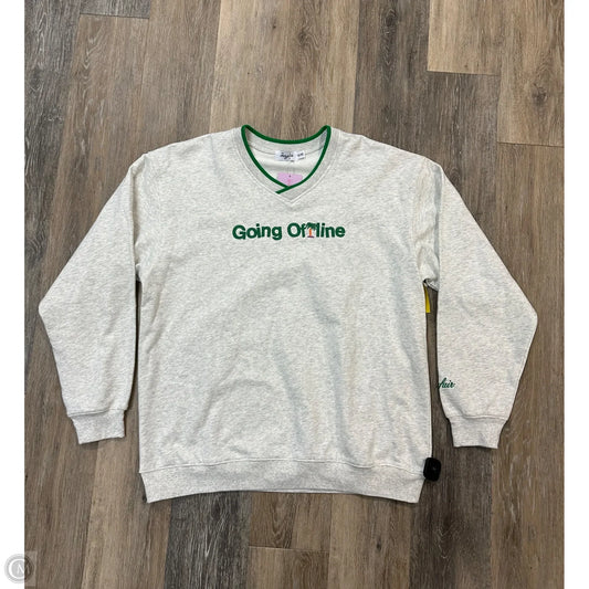 Sweatshirt Collar By Mayfair Group In Grey, Size: S