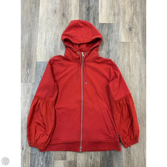 -Athletic Sweatshirt Hoodie By Athleta In Orange, Size: M