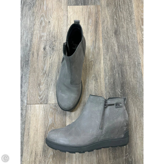 Boots Ankle Flats By Sorel In Grey, Size: 10