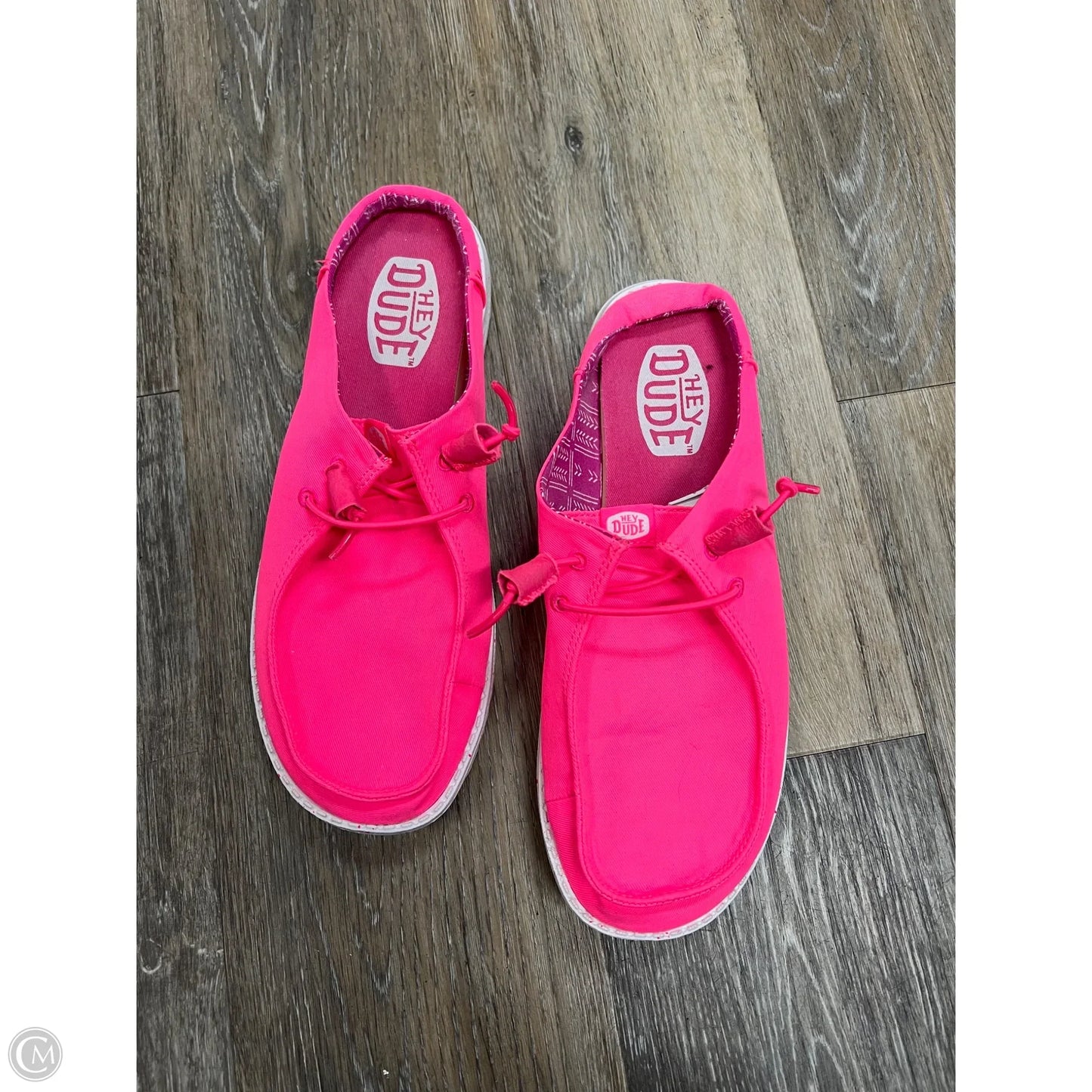 Shoes Flats By Hey Dude In Pink, Size: 9