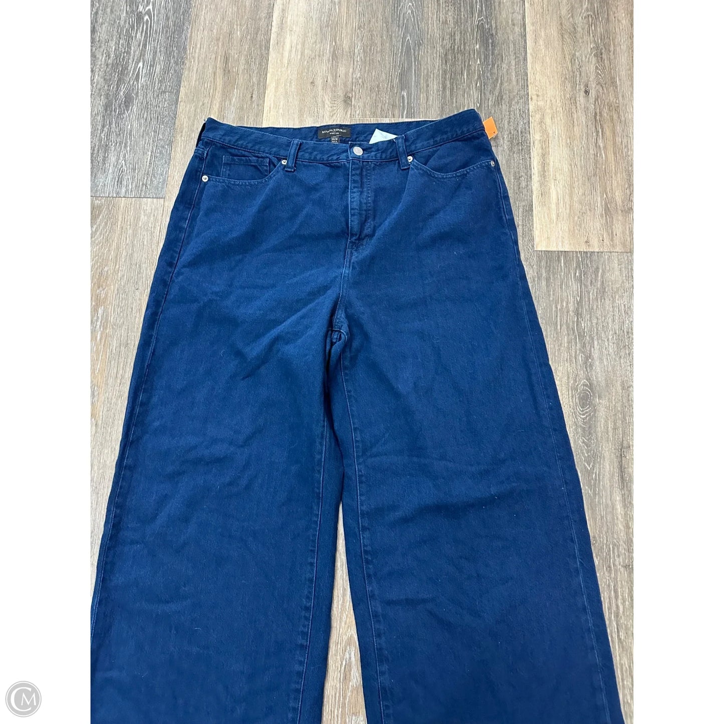 Jeans Wide Leg By Banana Republic In Blue Denim, Size: 18