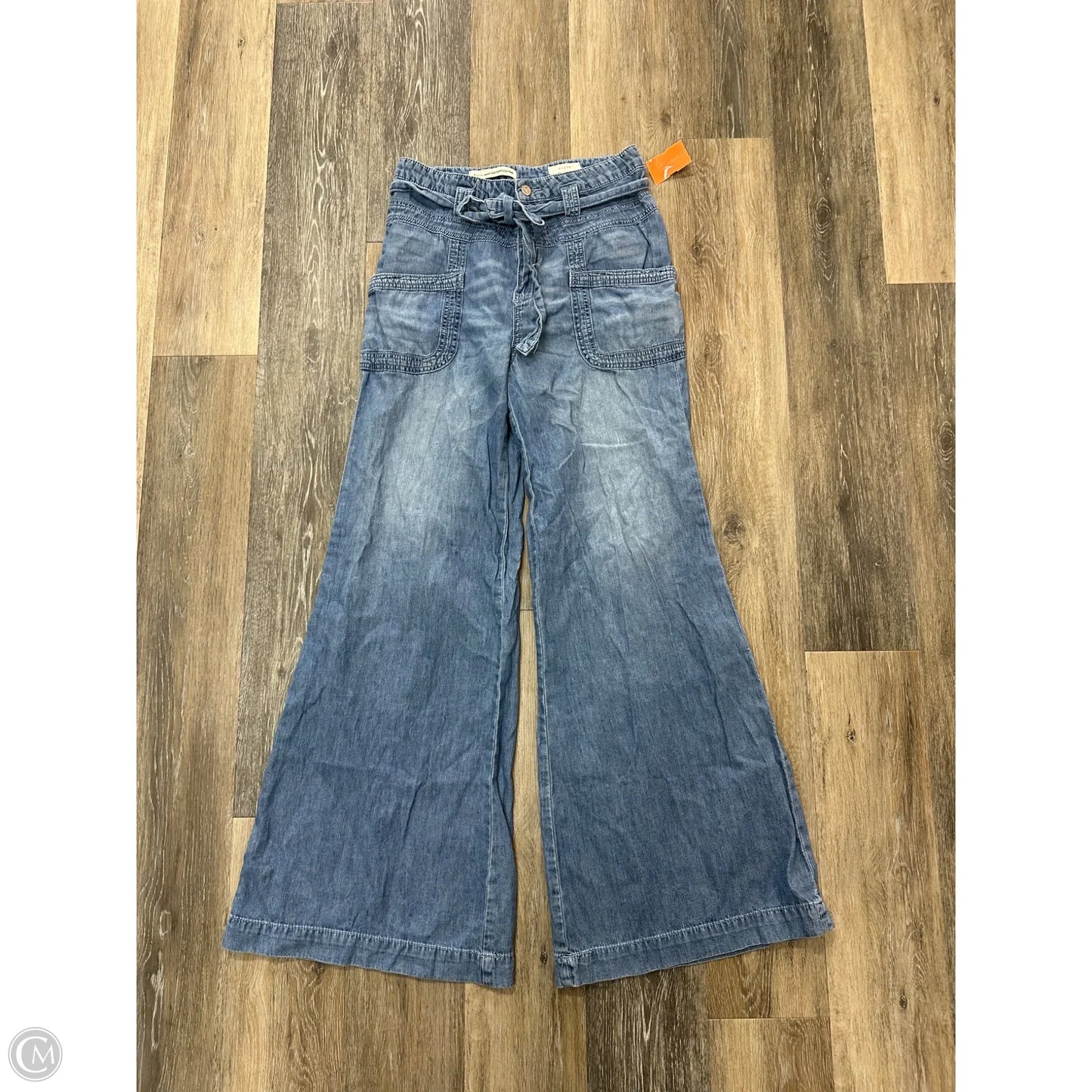Pants Wide Leg By Pilcro In Blue Denim, Size: 8
