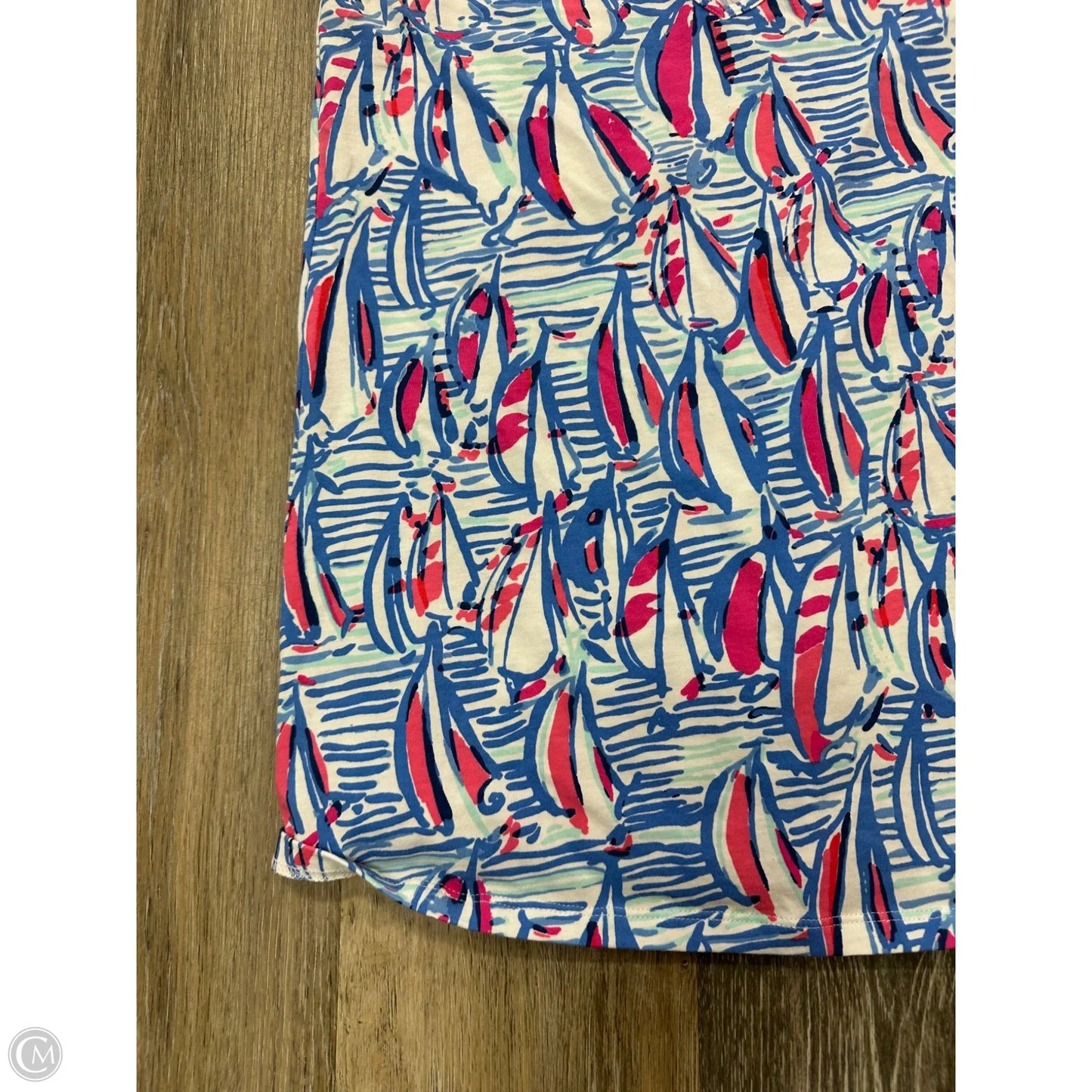 Tank Top Designer By Lilly Pulitzer In Blue, Size: L