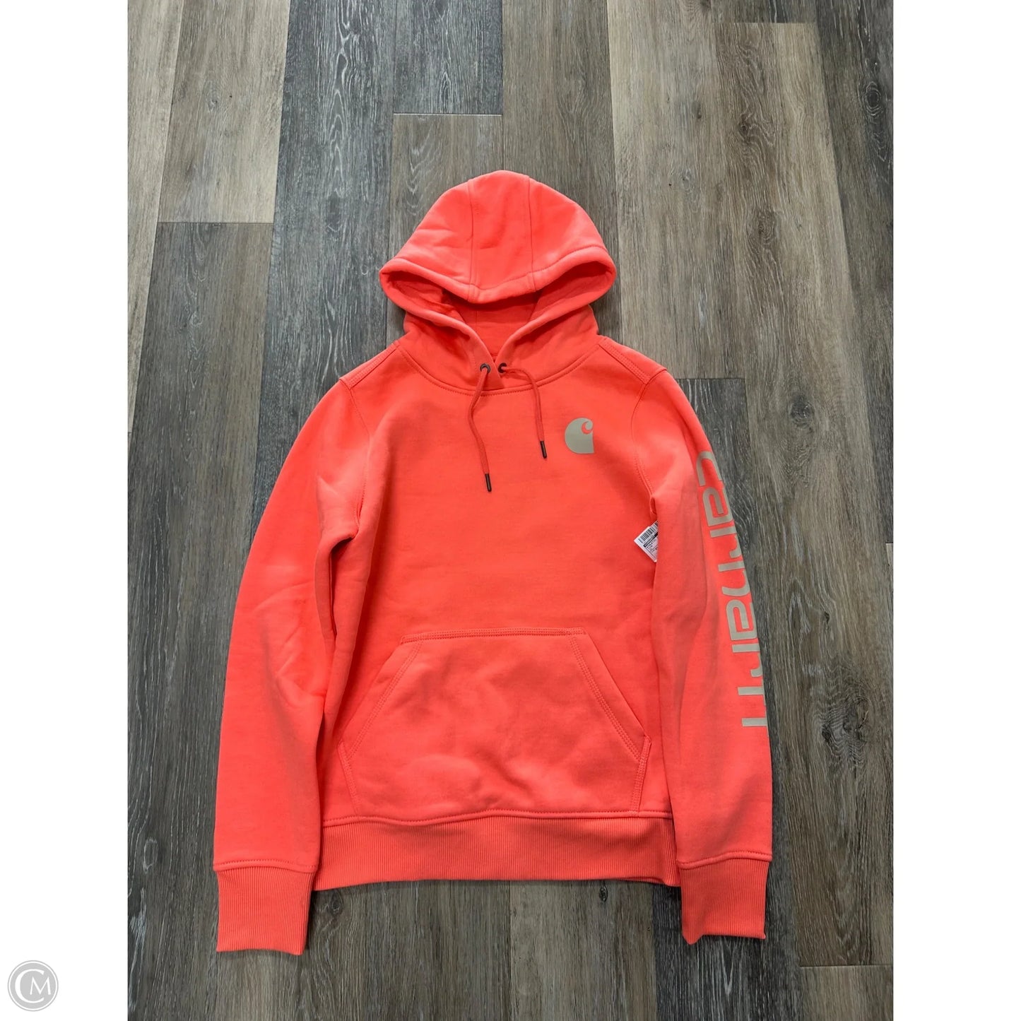 Athletic Sweatshirt Hoodie By Carhartt In Pink, Size: Xs