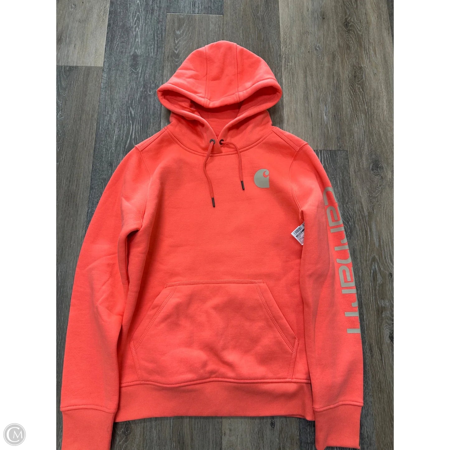 Athletic Sweatshirt Hoodie By Carhartt In Pink, Size: Xs