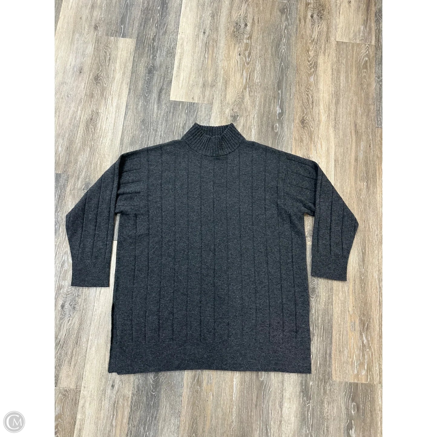 Sweater Cashmere By Eileen Fisher In Grey, Size: M