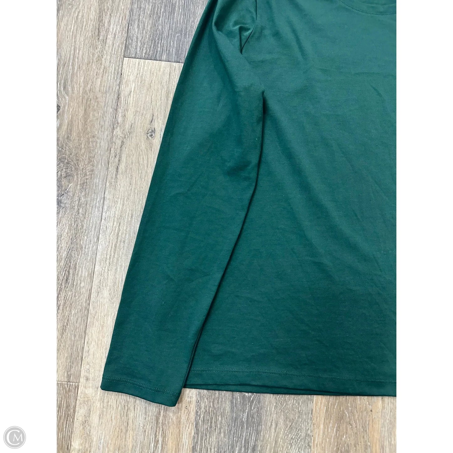 Top Long Sleeve By Lands End In Green, Size: L