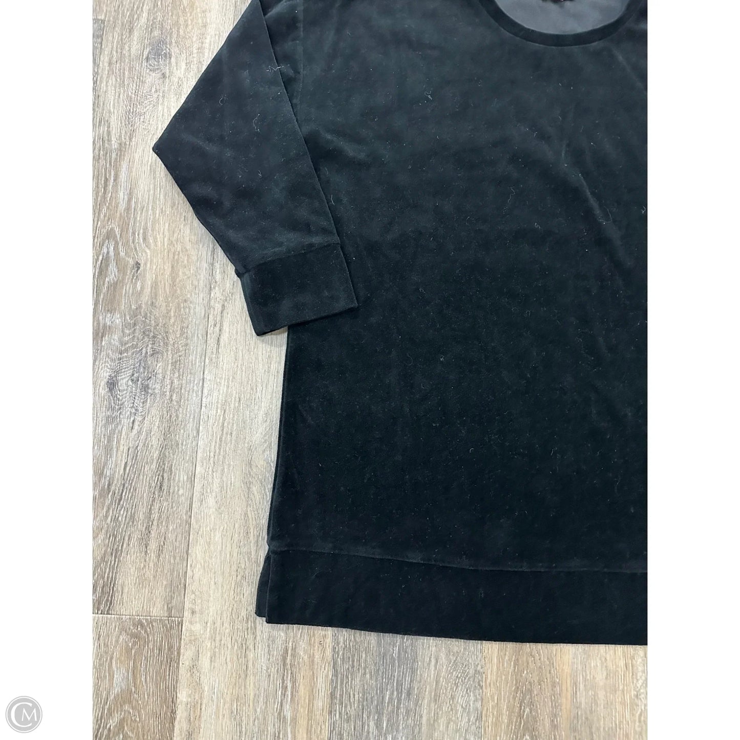 Top Long Sleeve By Eileen Fisher In Black, Size: M