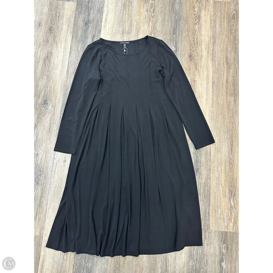 eileen fisher black maxi dress Eileen Fisher Fine Stretch Jersey Knit Maxi Dress Women's Dress Black : XS